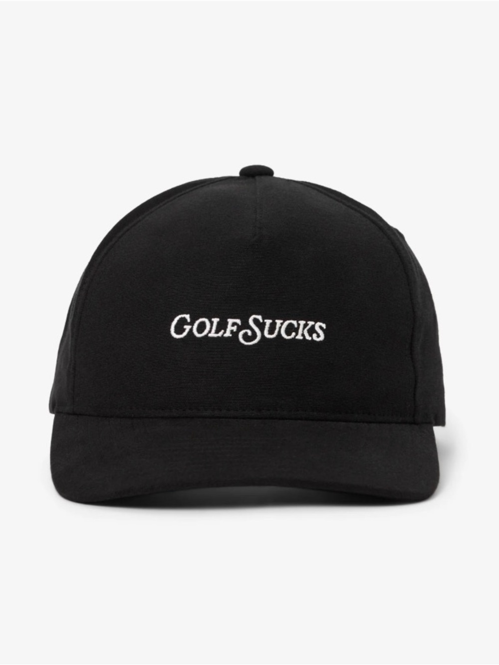 NWT TravisMathew Black 'GOLF SUCKS' Embroidered SnapBack Hat